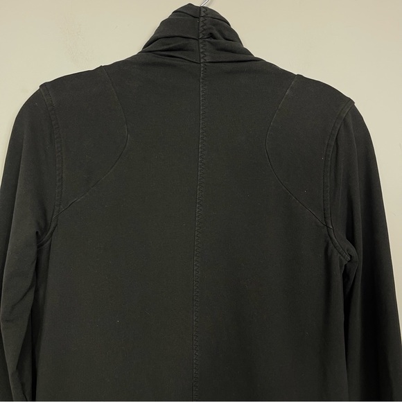Lululemon Rulu Rally Wrap Black 6 Jacket Cardigan Sweater Snap Button Closure - Picture 12 of 16